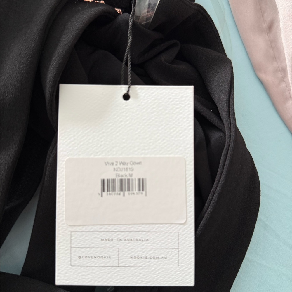 Elegant Black Evening Gown Nookie NWT Viva 2 way gown - Picture 4 of 11